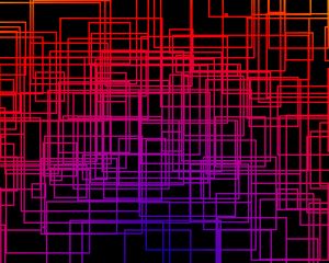 Preview wallpaper lines, interlacing, multicolored, gradient, intersection