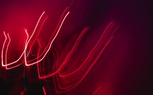 Preview wallpaper lines, intermittent, neon, glow, red