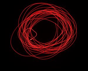 Preview wallpaper lines, intersection, circle, abstraction, red, black