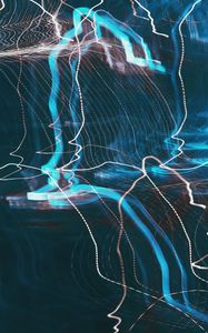 Preview wallpaper lines, light, abstraction, long exposure, movement, distortion