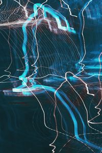 Preview wallpaper lines, light, abstraction, long exposure, movement, distortion