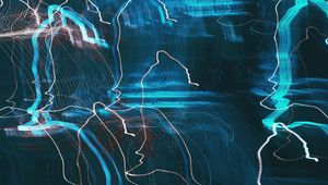 Preview wallpaper lines, light, abstraction, long exposure, movement, distortion