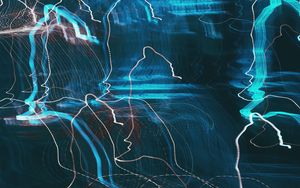 Preview wallpaper lines, light, abstraction, long exposure, movement, distortion
