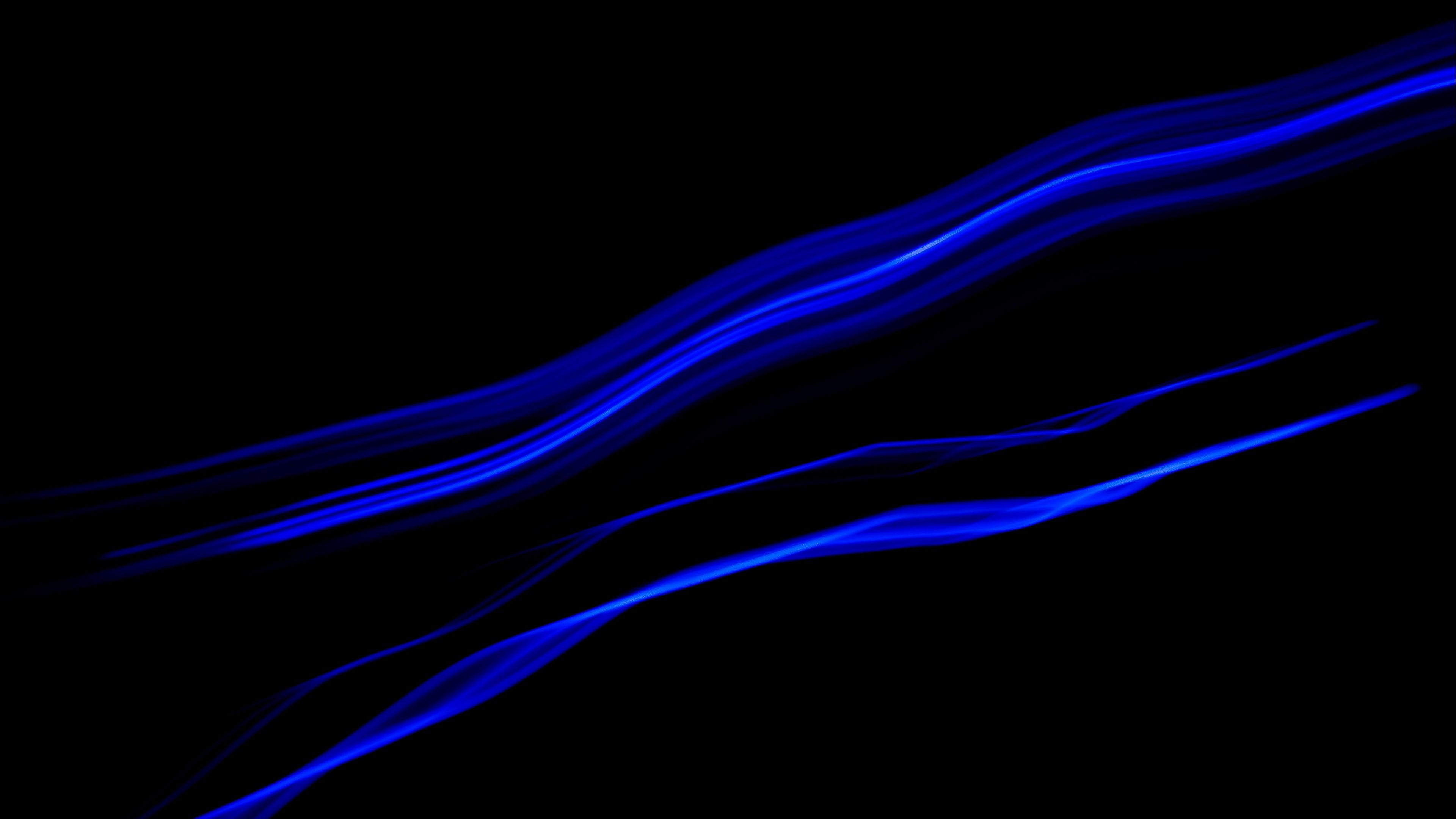Download wallpaper 3840x2160 lines, light, blue, long exposure, abstraction 4k  uhd 16:9 hd background