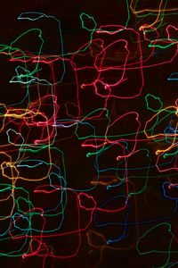 Preview wallpaper lines, light, colorful, tangled, abstraction