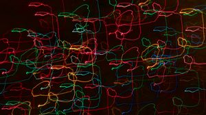 Preview wallpaper lines, light, colorful, tangled, abstraction