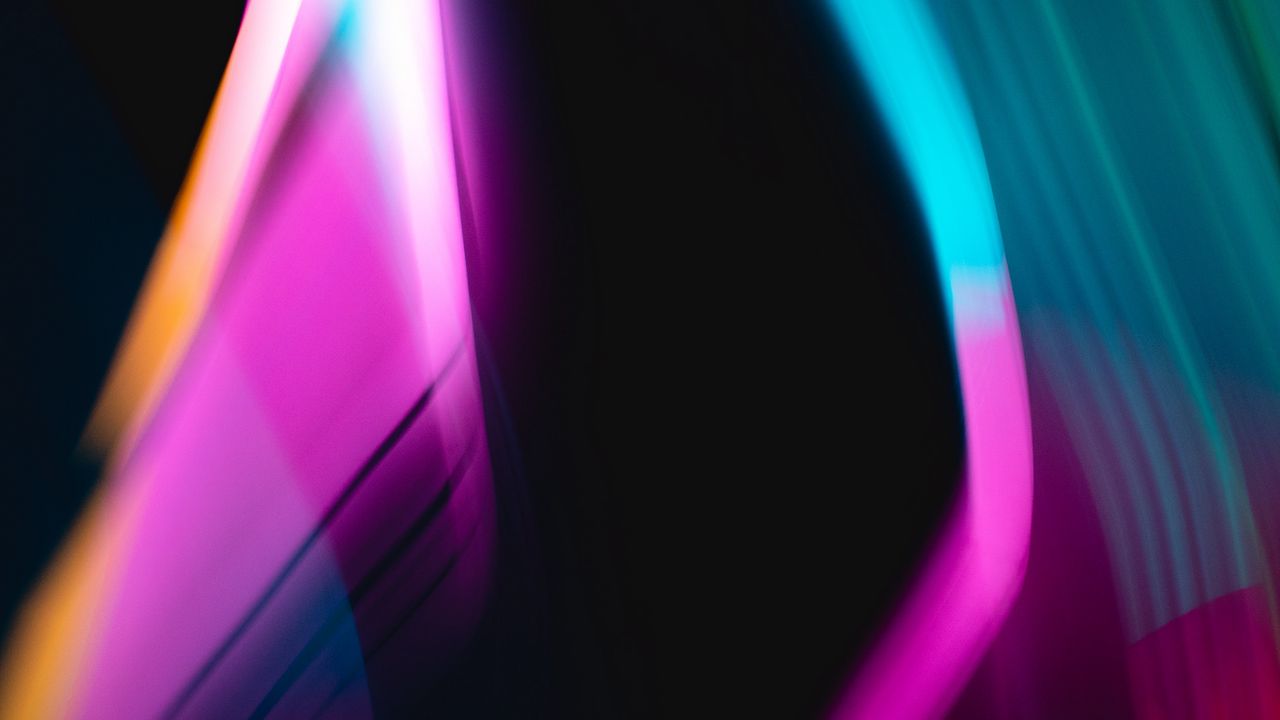 Wallpaper lines, light, glow, blur, neon