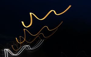 Preview wallpaper lines, light, long exposure, abstraction, movement