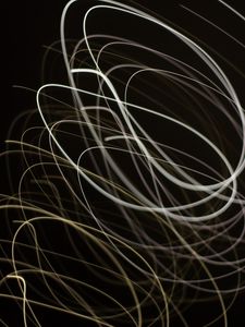 Preview wallpaper lines, light, long exposure, abstraction, tangled
