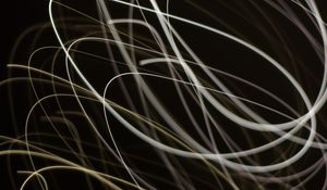 Preview wallpaper lines, light, long exposure, abstraction, tangled