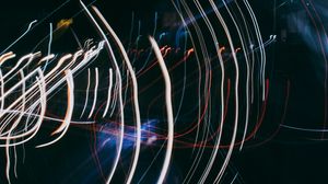 Preview wallpaper lines, light, long exposure, abstraction, blur