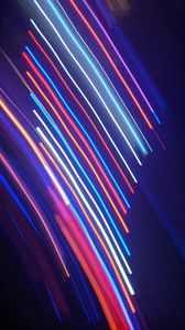 Preview wallpaper lines, light, neon, colorful, blur