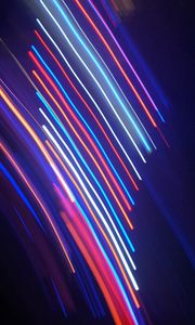 Preview wallpaper lines, light, neon, colorful, blur