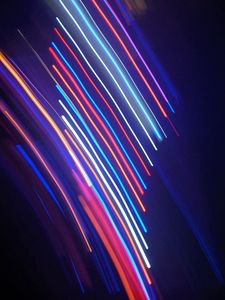 Preview wallpaper lines, light, neon, colorful, blur