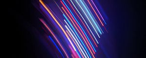 Preview wallpaper lines, light, neon, colorful, blur