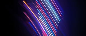 Preview wallpaper lines, light, neon, colorful, blur