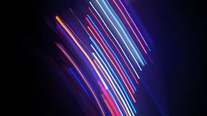 Preview wallpaper lines, light, neon, colorful, blur