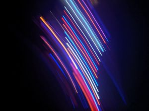 Preview wallpaper lines, light, neon, colorful, blur