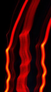 Preview wallpaper lines, light, red, vibration, abstraction