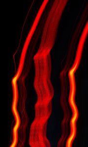 Preview wallpaper lines, light, red, vibration, abstraction