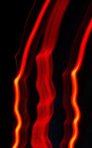 Preview wallpaper lines, light, red, vibration, abstraction