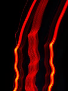 Preview wallpaper lines, light, red, vibration, abstraction