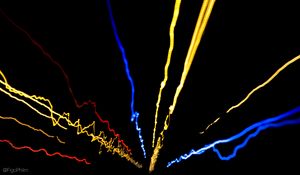Preview wallpaper lines, lights, freezelight, black