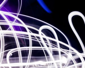 Preview wallpaper lines, lights, freezelight, abstraction