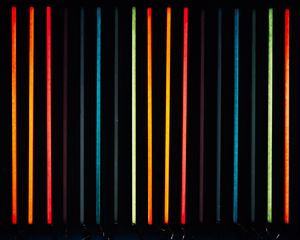 Preview wallpaper lines, multicolored, neon, light