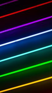 Preview wallpaper lines, neon, colorful, light, glow