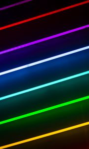 Preview wallpaper lines, neon, colorful, light, glow