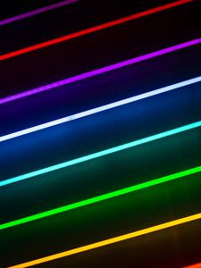 Preview wallpaper lines, neon, colorful, light, glow