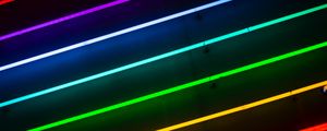 Preview wallpaper lines, neon, colorful, light, glow