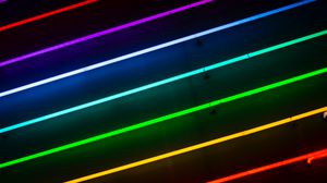 Preview wallpaper lines, neon, colorful, light, glow