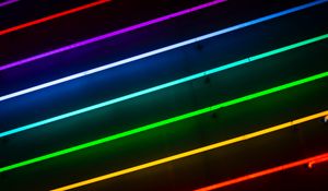 Preview wallpaper lines, neon, colorful, light, glow