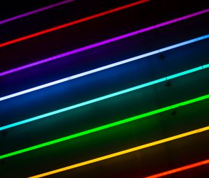 Preview wallpaper lines, neon, colorful, light, glow