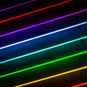 Preview wallpaper lines, neon, colorful, light, glow