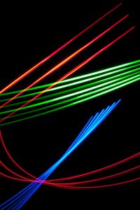Preview wallpaper lines, neon, colorful, black