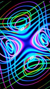 Preview wallpaper lines, neon, colorful, waves, abstraction
