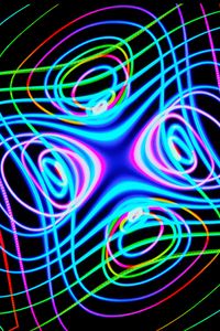 Preview wallpaper lines, neon, colorful, waves, abstraction
