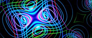 Preview wallpaper lines, neon, colorful, waves, abstraction