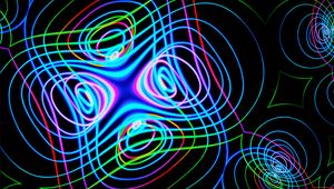 Preview wallpaper lines, neon, colorful, waves, abstraction