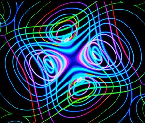 Preview wallpaper lines, neon, colorful, waves, abstraction