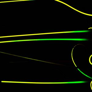 Preview wallpaper lines, neon, darkness, glow, light