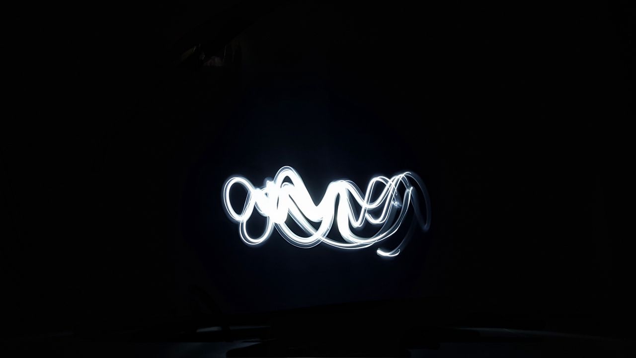 Wallpaper lines, neon, glow