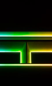 Preview wallpaper lines, neon, glow, multicolored, shapes