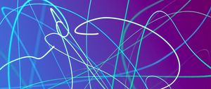 Preview wallpaper lines, neon, glow, gradient, abstraction