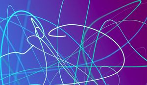 Preview wallpaper lines, neon, glow, gradient, abstraction
