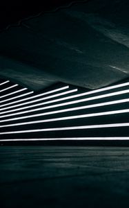 Preview wallpaper lines, neon, light, wall, underground, concrete
