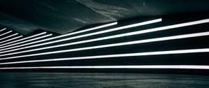 Preview wallpaper lines, neon, light, wall, underground, concrete